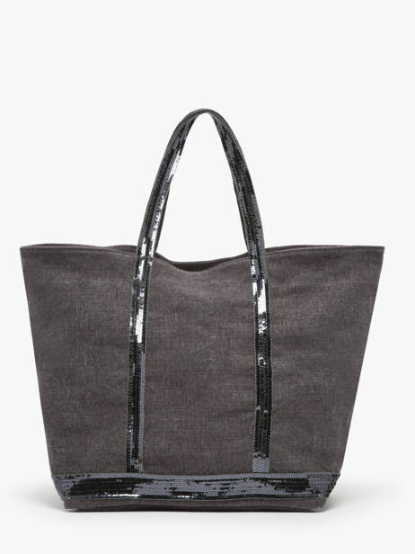 Handtas L Le Cabas Linnen Pailletten Vanessa bruno Grijs cabas lin 31V40315